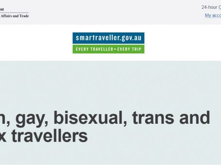 Smart Traveller info for LGBTI Travellers